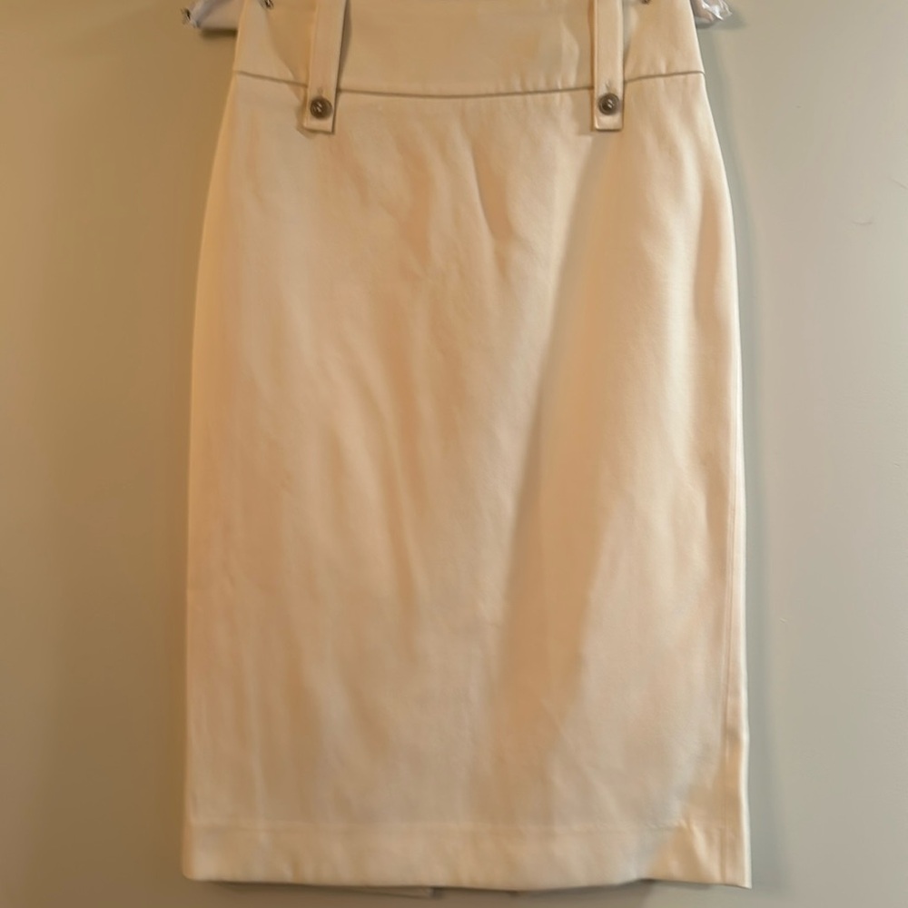 Reiss Cream Pencil Skirt